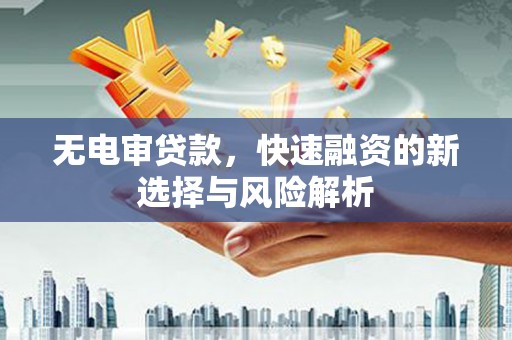 察隅无电审贷款，快速融资的新选择与风险解析