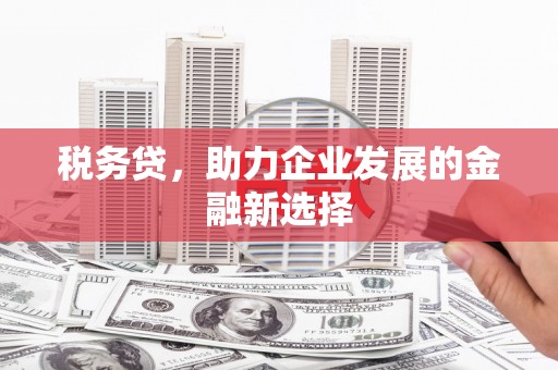 察隅税务贷，助力企业发展的金融新选择
