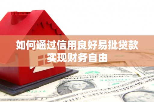 察隅如何通过信用良好易批贷款实现财务自由