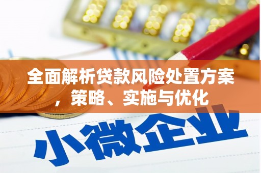 察隅全面解析贷款风险处置方案，策略、实施与优化