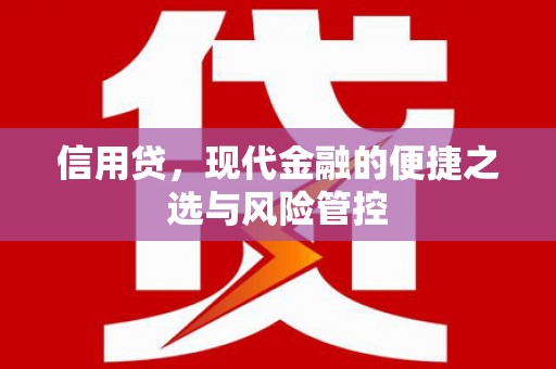察隅信用贷，现代金融的便捷之选与风险管控