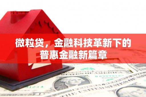 察隅微粒贷，金融科技革新下的普惠金融新篇章
