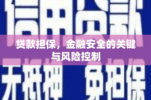 察隅贷款担保，金融安全的关键与风险控制