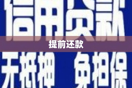 察隅提前还款